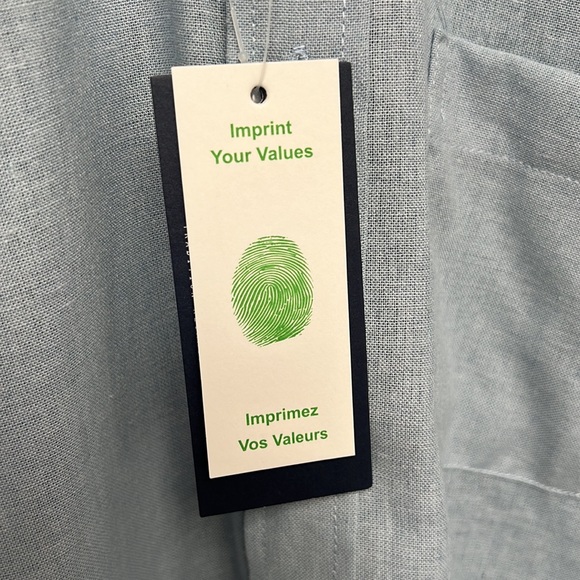 NWT Rue Saint Patrick Mens Blue button up short sleeve, Size S - Picture 4 of 10